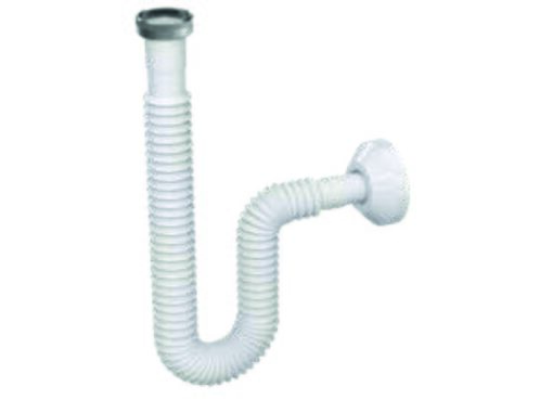 İZYAPI - KÖRÜKLÜ LAVABO SİFONU - 1 1/4 METAL SOMUNLU Ø32 ÇIKIŞLI