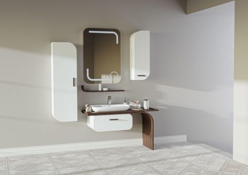 IRONY 95 CM BANYO DOLABI TAKIM BEYAZ