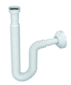 İZYAPI - KÖRÜKLÜ LAVABO SİFONU - 1 1/4 PLASTİK SOMUNLU Ø32 ÇIKIŞLI