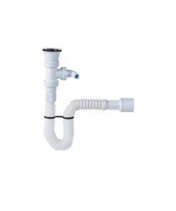 JAPAR - EVYE SİFONU KÖRÜKLÜ 11/2 50MM MAKİNE GİRİŞLİ