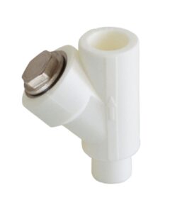 KALDE - 25 mm PPRC ERKEK PİSLİK TUTUCU (BEYAZ)