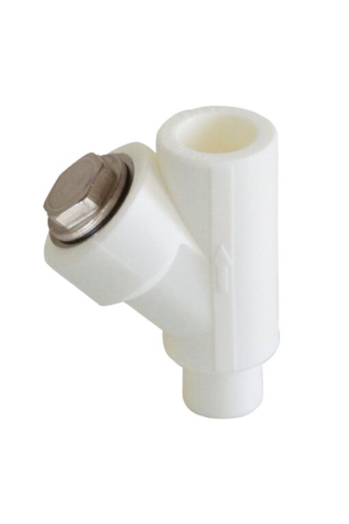 KALDE - 25 mm PPRC ERKEK PİSLİK TUTUCU (BEYAZ)