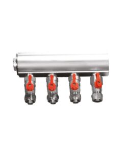 ŞENPRES - 1" 4LÜ MİNİ VANALI KOLLEKTÖR - MAVİ