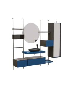 SET-10 180 CM BANYO DOLABI TAKIM GECE MAVİSİ