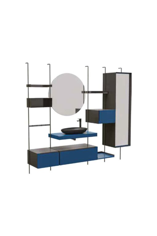 SET-10 180 CM BANYO DOLABI TAKIM GECE MAVİSİ
